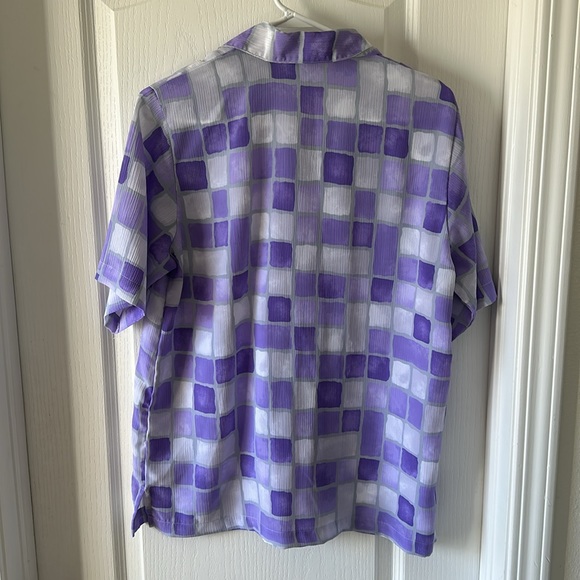 BonWorth Purple Button Up - Picture 3 of 3